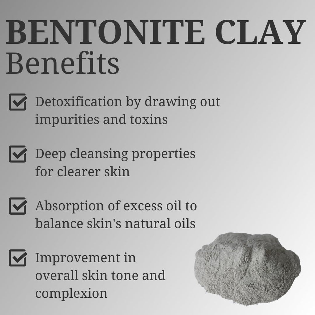 Detoxifying Bentonite Clay Soap Bars - Handmade Moisturizing Goat Milk Soap with Essential Oils - 4 Oz. (2 Pack)