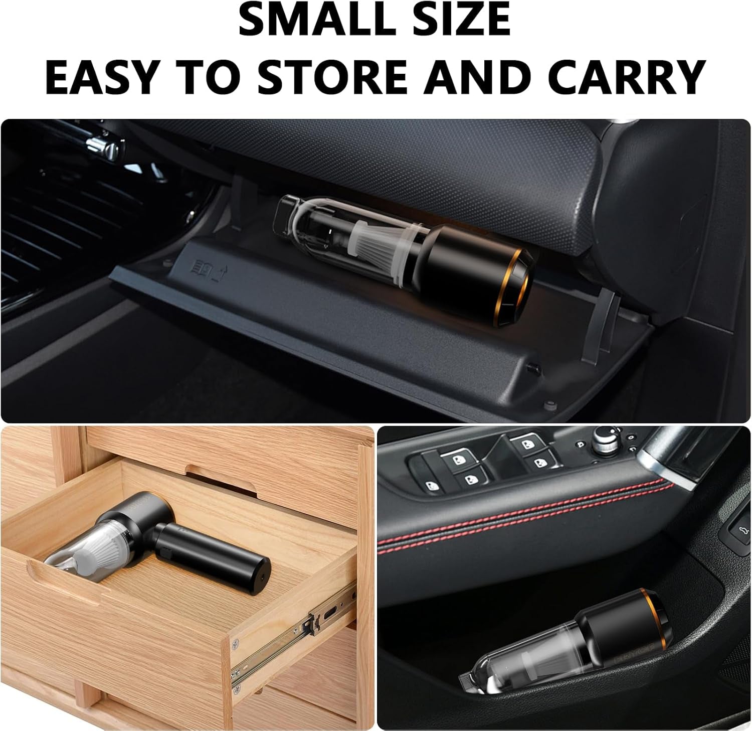 Ultimate 20000Pa Cordless Car Vacuum Cleaner - Powerful Handheld Mini Vacuum with Brushless Motor & Crevice Tool for Spotless Interior Cleaning