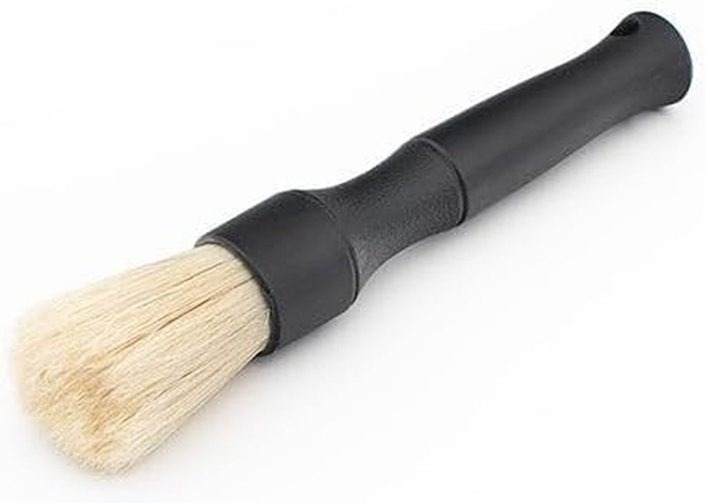 Detail Factory Boar Hair Detailing Brush Set - Ultimate Scrubbing Power for Interior, Exterior, Engine Bay, Wheels & Exhaust Tips with Comfortable Grip