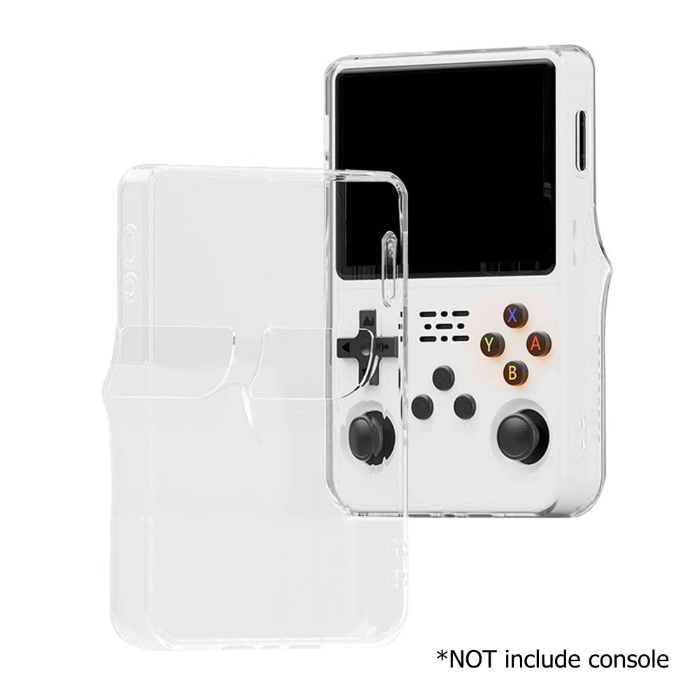 Transparent TPU Protective Case for ANBERNIC R36S Handheld Game Console - Drop-Proof Soft Shell Cover for Gaming Accessories