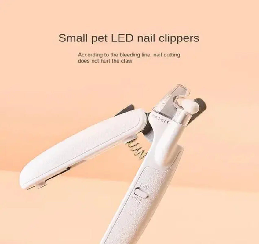 LED Light Pet Nail Clippers for Cats and Dogs - Ideal for Beginners and Essential Pet Supplies