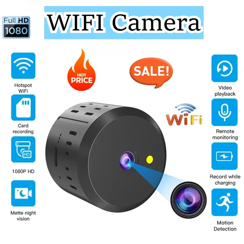 1080P HD Mini Wifi Camera Night Vision Smart Home Wireless Ip Camaras Security Surveillance Remote Monitoring Camcorder Cam