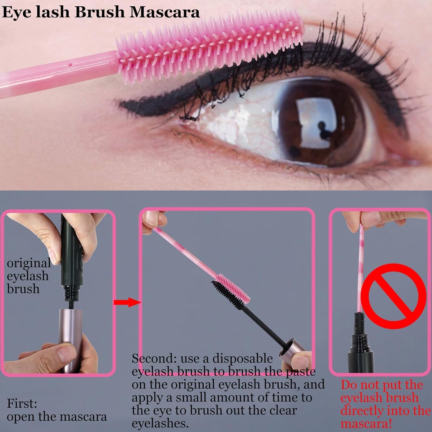 BIHRTC 100PCS Disposable Makeup Tools Kit - Essential Mascara Wands, Lip Applicators & Liner Brushes for Flawless Beauty Application