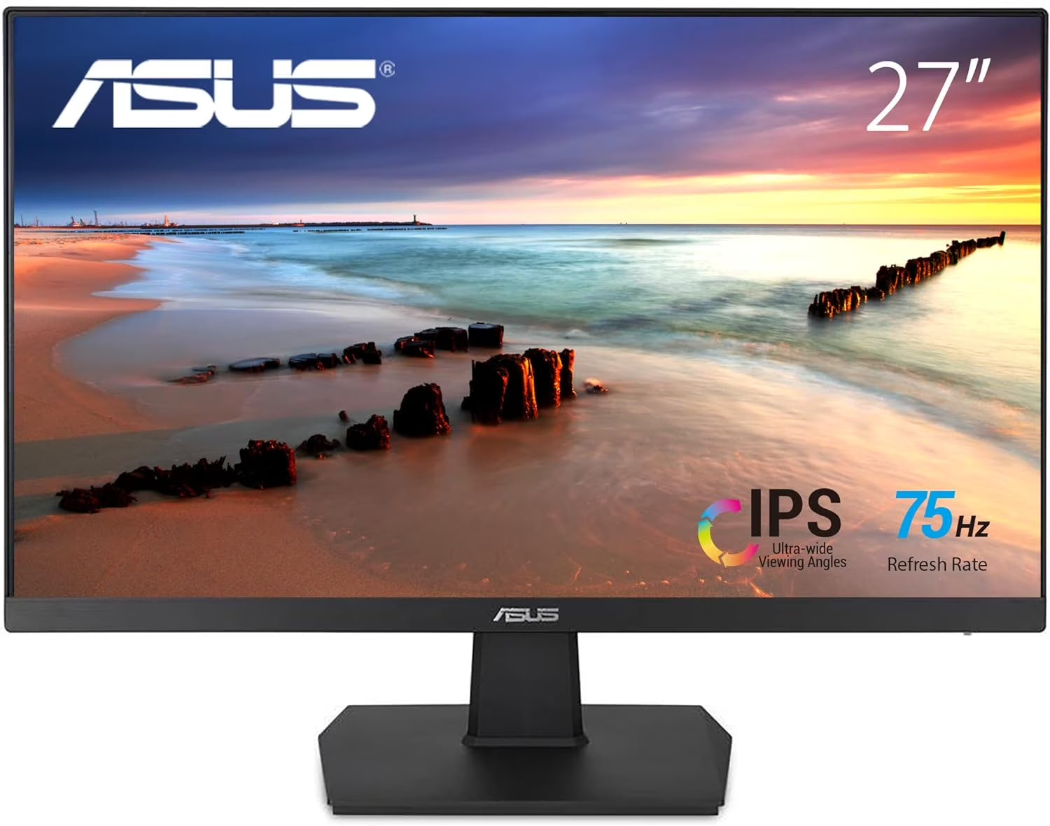 Asus 27" Eye Care Monitor VA27EHE Full HD, IPS, Frameless, 75Hz, Low Blue Light