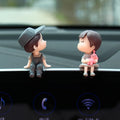 Car Accessories: Cartoon Couple Dolls for Cute Display and Balloon Decoration - Ideal Gifts for Men and Women