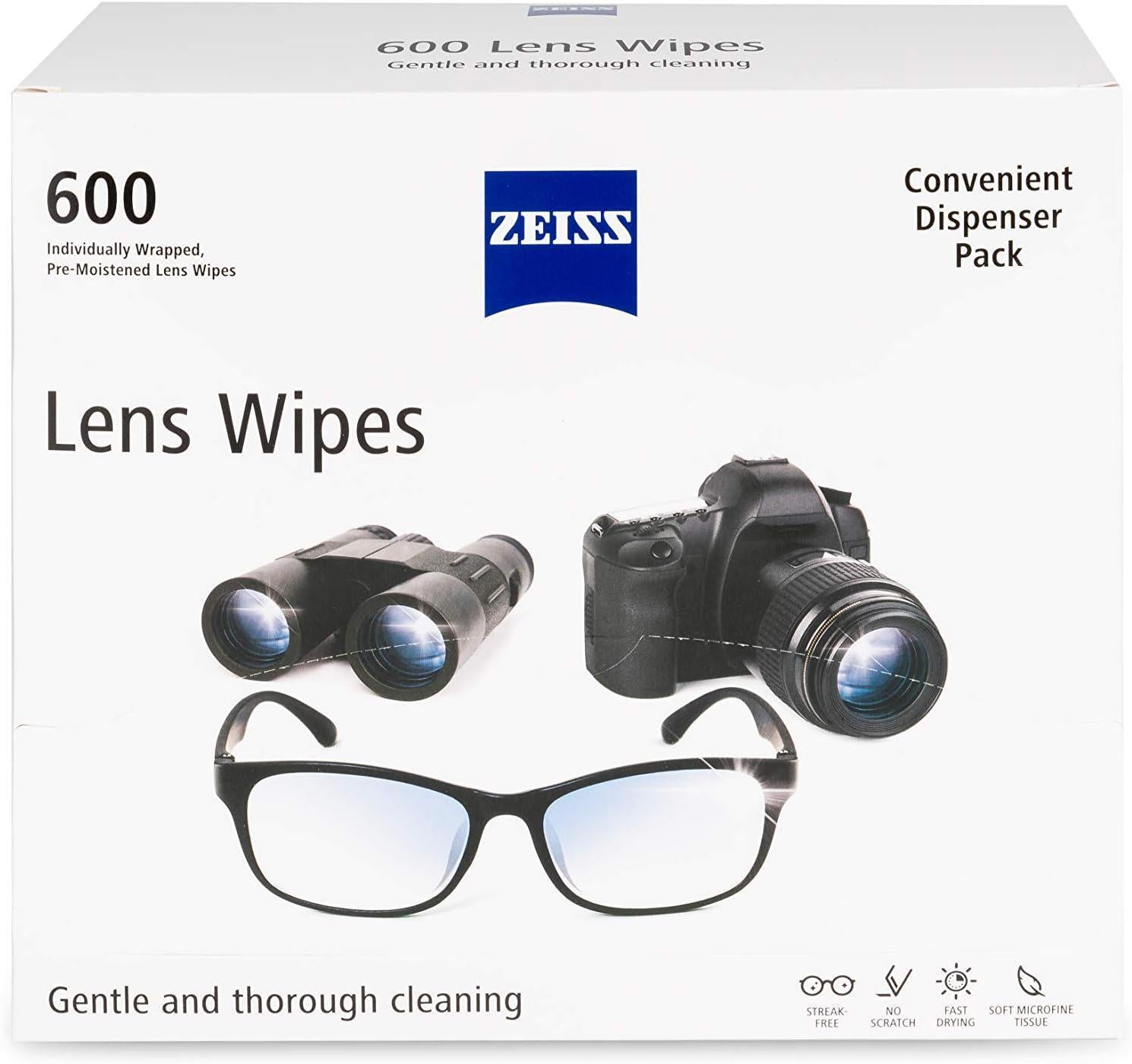 Lens Cleaning Wipes, Pre-Moistened, 600 Count