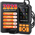 HOMPOW V520 OBD2 Scanner Bluetooth Car Code Reader, Check Engine Light Diagnostic Tool for All Cars since 1996, Read & Clear Codes, Live Data, Battery Voltage Test, Plug & Play Auto Scanner