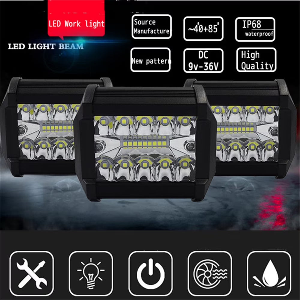 22" 288W Spot Flood LED Light Bar for Trucks SUV+2×4" Combo Beam Pods Fog Lights with Harness Kit