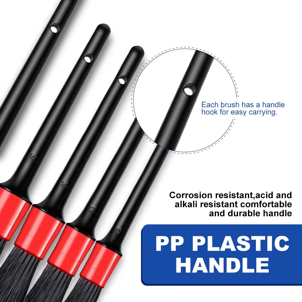 15-Piece Ultimate Car Detailing Brush Set - Perfect for Vents, Gaps, and Air Outlet Cleaning!