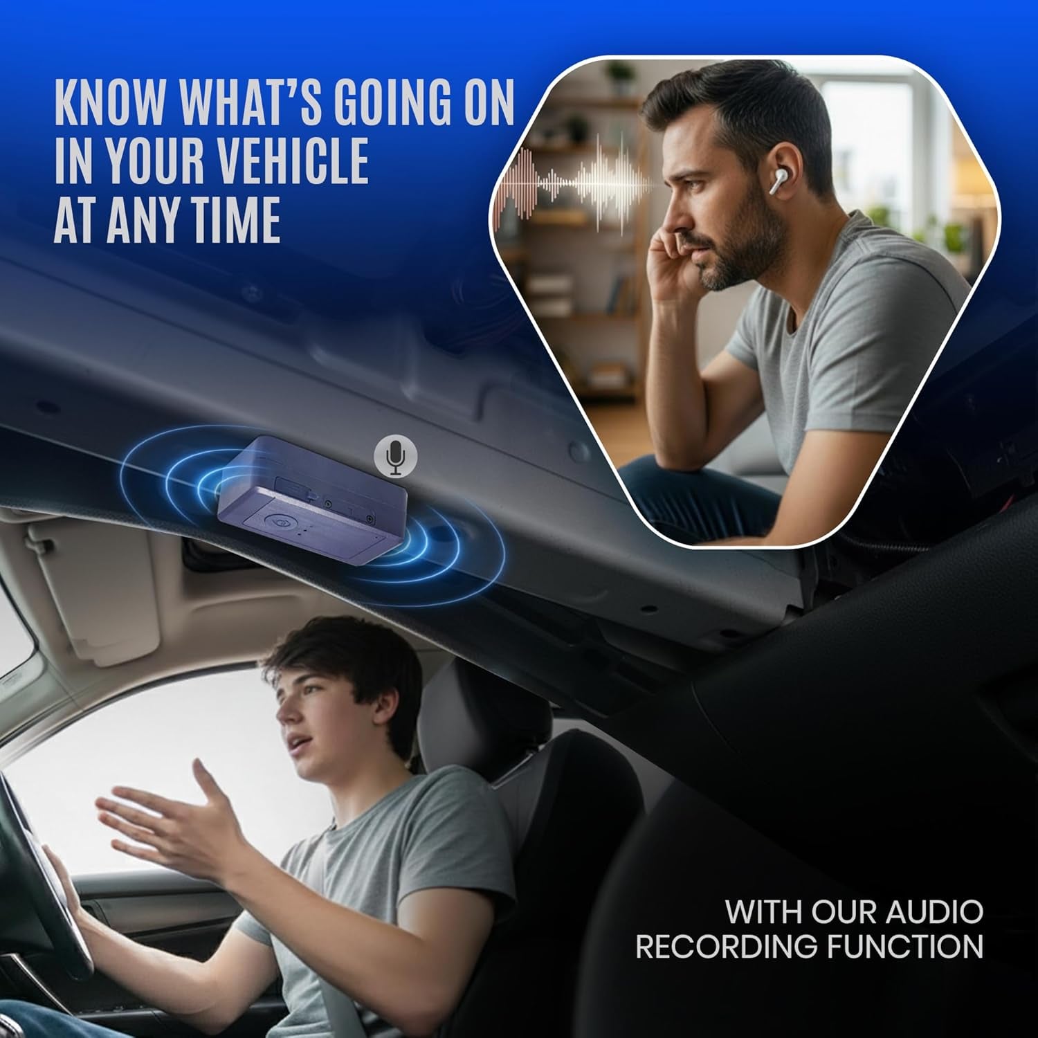 GPS Tracker for Vehicles No Subscription, Magnetic Car Tracker Device Hidden, Live Location, Tracking Device for Cars, SIM Card Included, 60-Day Battery, IP65 Waterproof, Geo-Fence, Route Playback