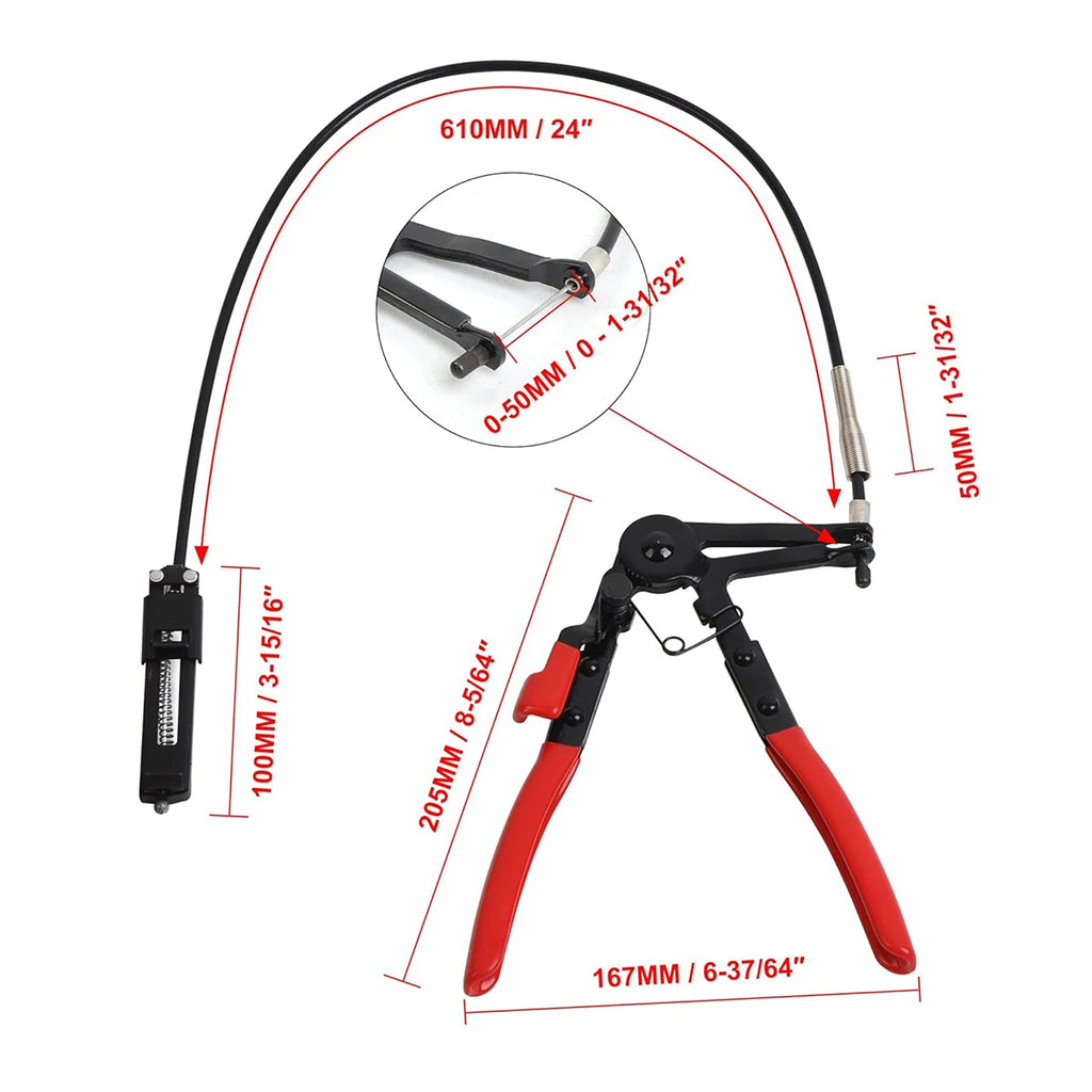 Clamping Pliers Straight Hose Bundle Removal Automotive Mechanical Tools Car Disassembly Tool Garage Special Auto Maintenance
