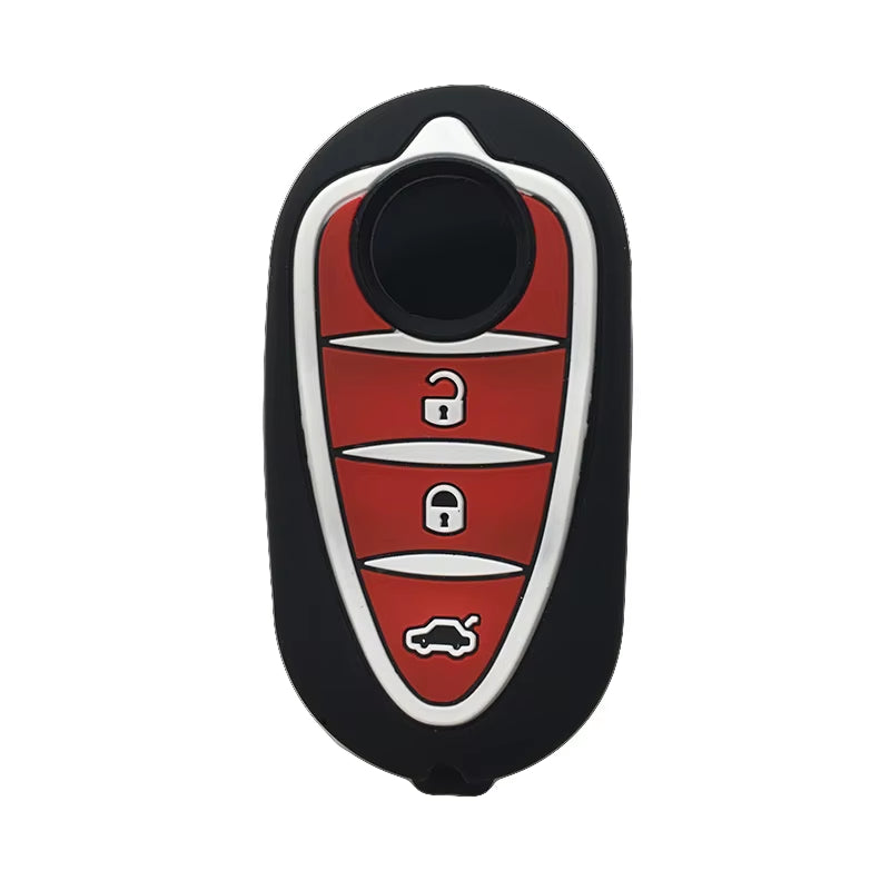 Silicone Key Cover Holder for Alfa Romeo Models: Giulietta, Myth Junior, 4C, Mito, 159, GTO, and GTA - Remote Control Accessory