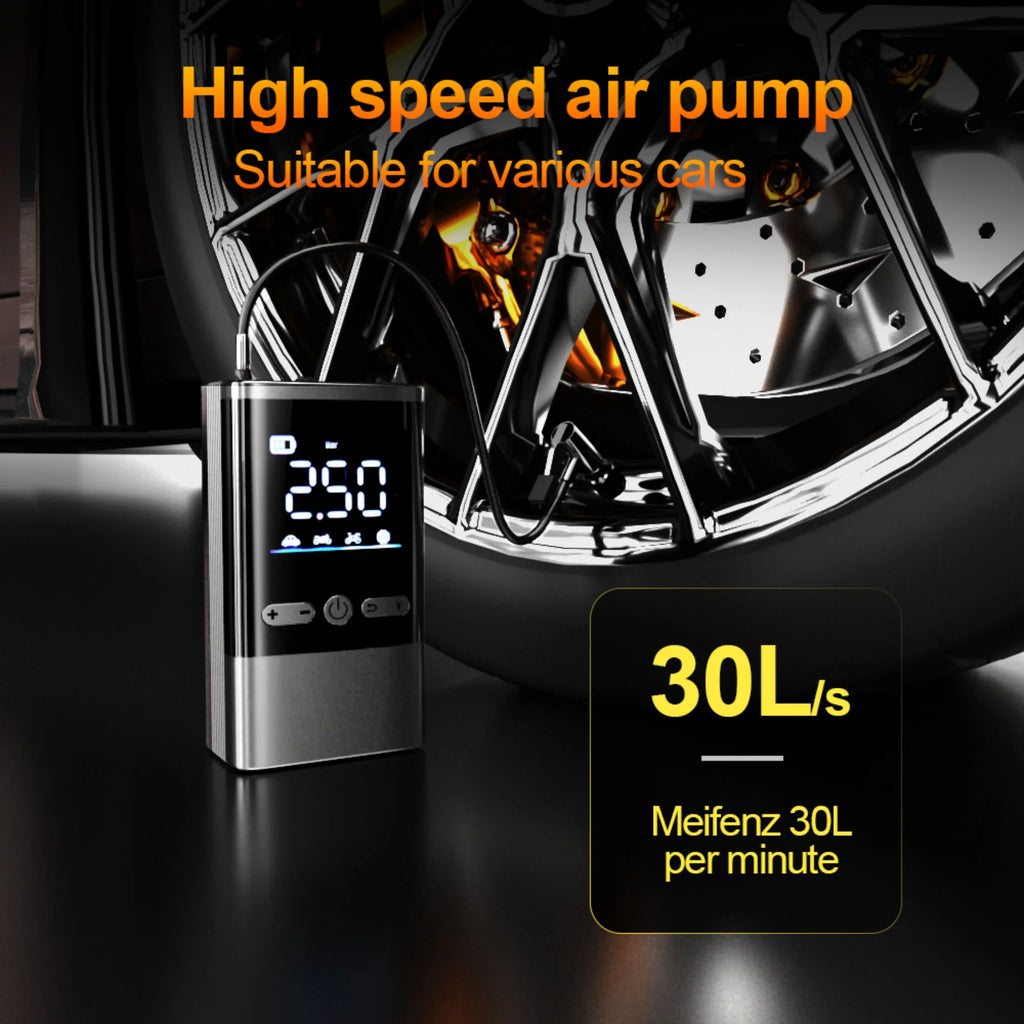 Bluefire Tire Inflator Portable 150 Psi Air Compressor Cordless Air Pump with LCD Displ for Car Tires