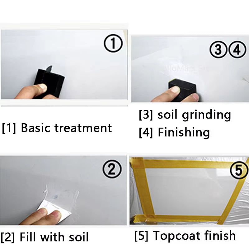 Automotive Refinishing Coating and Scratch Repair Putty Filler Set for Quick Drying and Smooth Car Body Restoration
