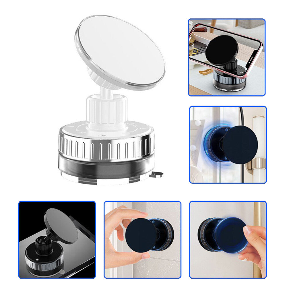 Magnetic Vacuum Car Phone Holder and Wall/Table Mount for MagSafe Compatibility