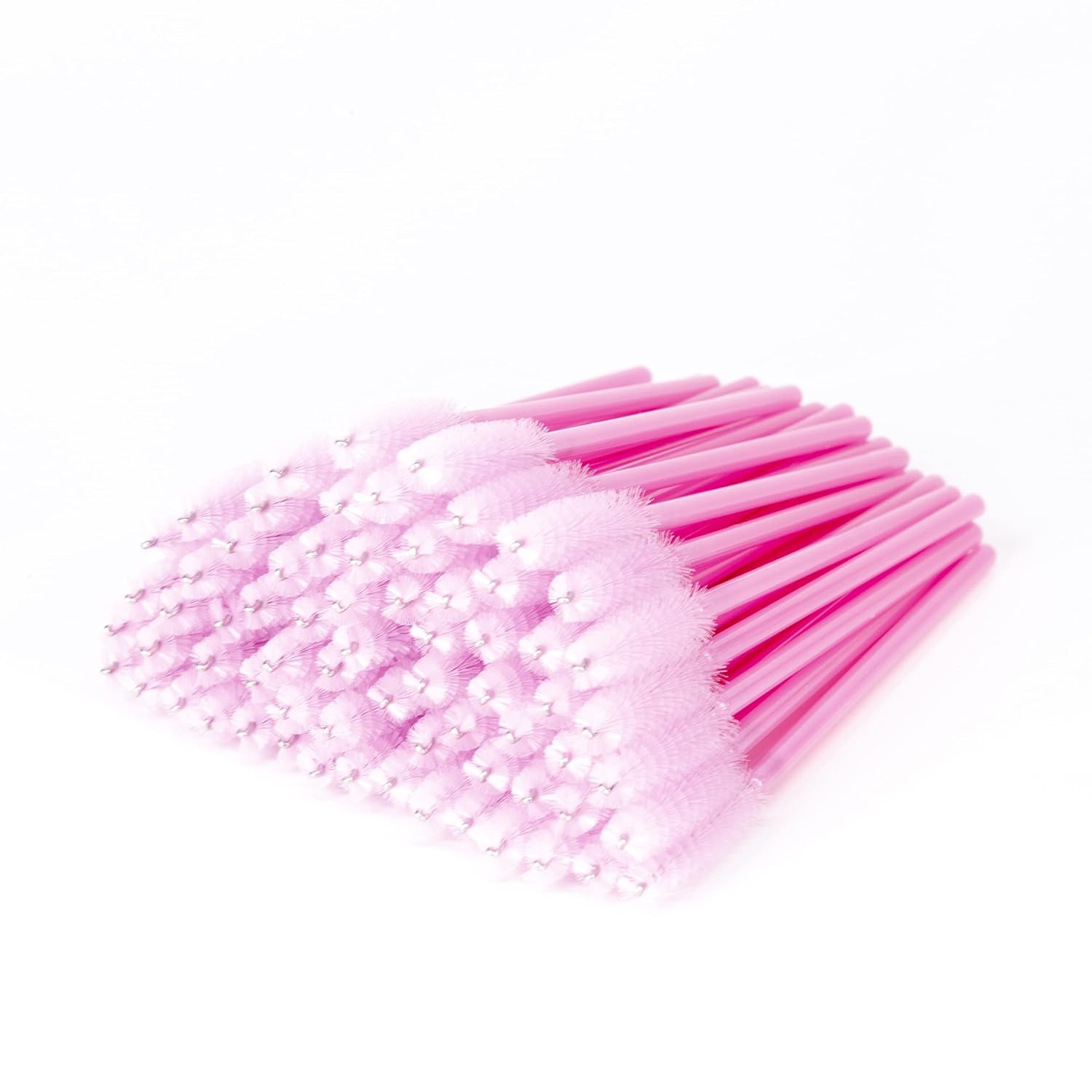 I-Laesh 100 Pcs Crystal Blue Eyelash Brush Set - Sparkling Mascara Wands & Professional Eyebrow Spoolies for Flawless Makeup Application