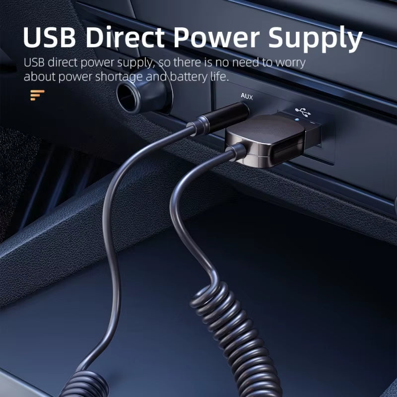 Essager Bluetooth Audio Receiver Dongle USB to 3.5Mm Jack Car Audio Aux Bluetooth 5.0 Handsfree Kit for Car Receiver BT Transmit
