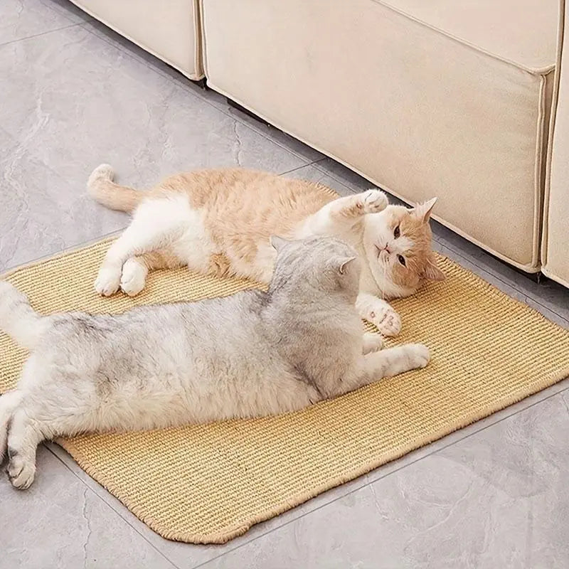 Premium Durable Cat Scratching Pad - Natural Rope Scratcher for Cats and Dogs, Versatile Pet Furniture and Supplies, Ideal Valentine's Day Gift and Cat Toy