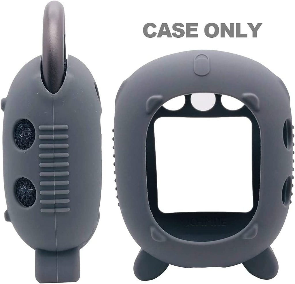 JCHPINE Silicone Cover Case for JBL Clip 4 Portable Bluetooth Speaker, Protective Carrying Case for JBL Clip 4 Portable Bluetooth Speaker Stand up Holder (Grey)