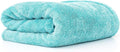 The Rag Company, the Liquid8R, Absorbent 70/30 Blend Microfiber Drying Towel for Cars, Trucks, and Suvs, Safe for Detailing, Scratch-Free, Twist Loop, 1100 GSM, 25X36 Inches, Aqua Blue
