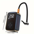 LEIBOO Wireless Electric Tire Inflator and Air Compressor for Motorcycles, Bicycles, and Automobiles with Digital Display