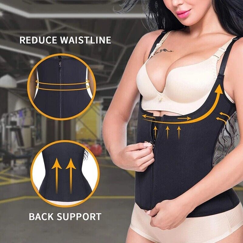 Women's Shapewear Waist Trainer Slimming Vest for Enhanced Belly Control and Body Shaping