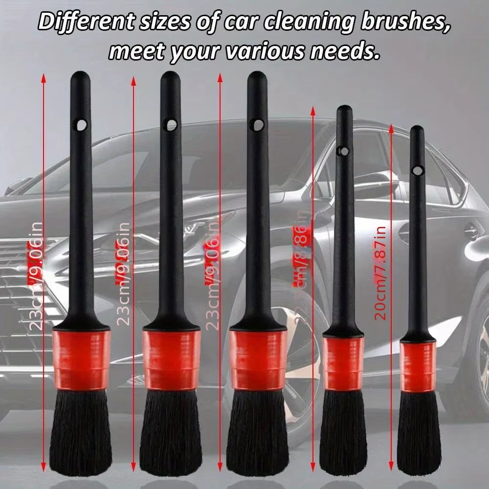 Car Detailing Brush Set: Comprehensive Auto Cleaning Kit for Vents, Gaps, and Air Outlet Maintenance
