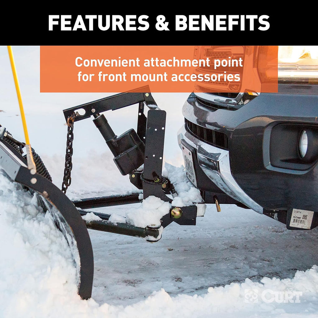 CURT 31033 2-Inch Front Receiver Hitch, Fits Select Dodge Durango, Jeep Grand Cherokee