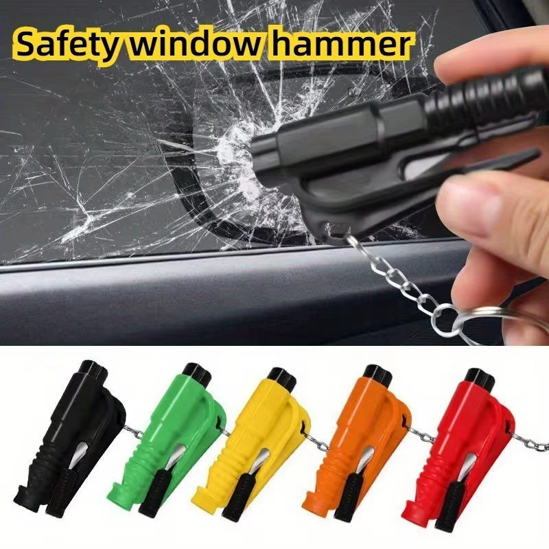 3-in-1 Automotive Safety Hammer and Window Breaker Tool