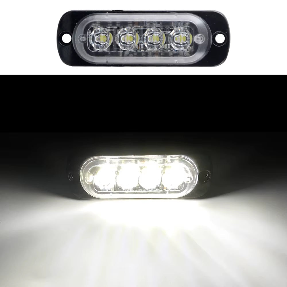 6LED Warning Light LED Trailer Lights Truck Side Indicator Lights Car Grille Malfunction Light Bar SUV Motorcycle Ships Beacon