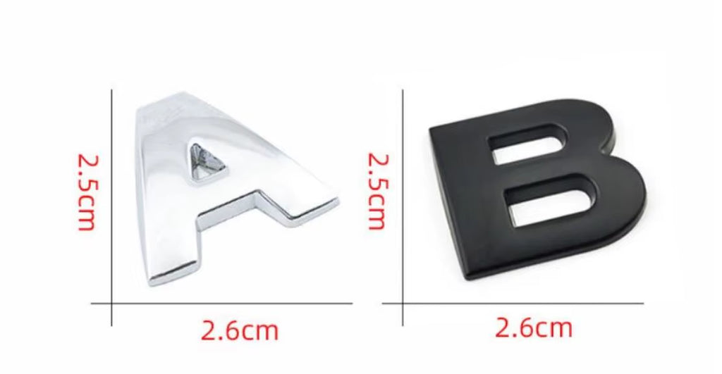 3D Letter Hood Emblem Logo Badge for Eclipse Cross - Premium Car Styling Accessories