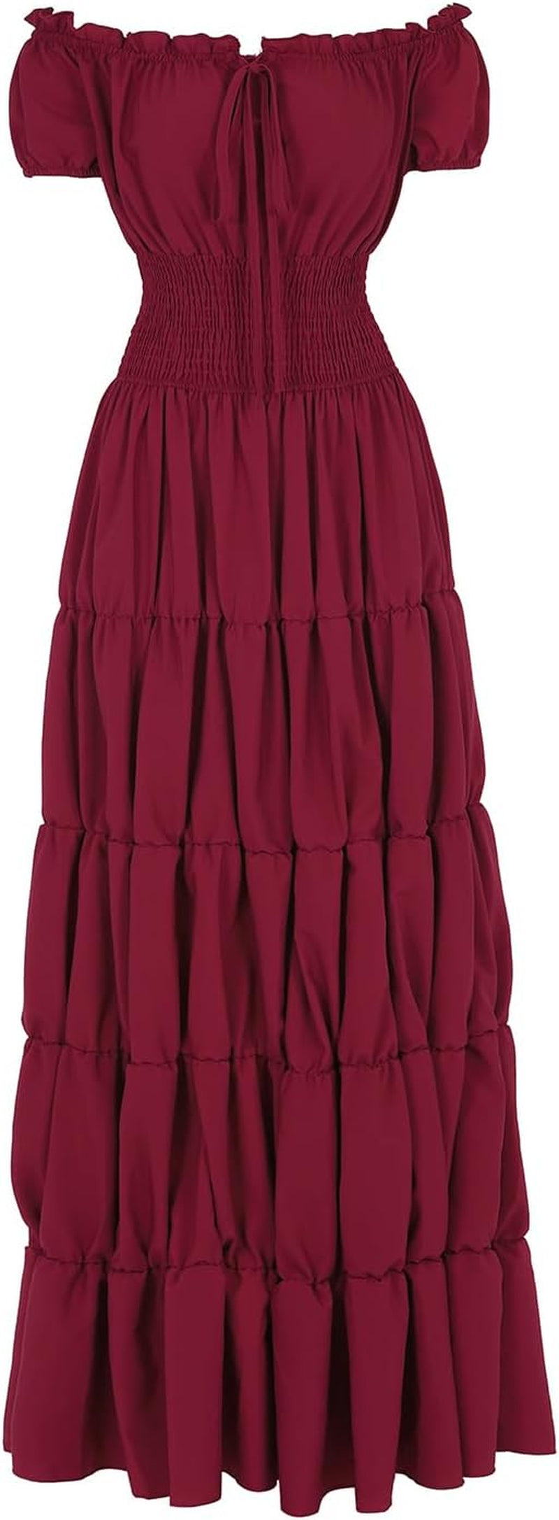 Zhitunemi Renaissance Costume Women Dress: Medieval Costumes for Women Renaissance Dresses - Peasant Cottagecore Theme Party