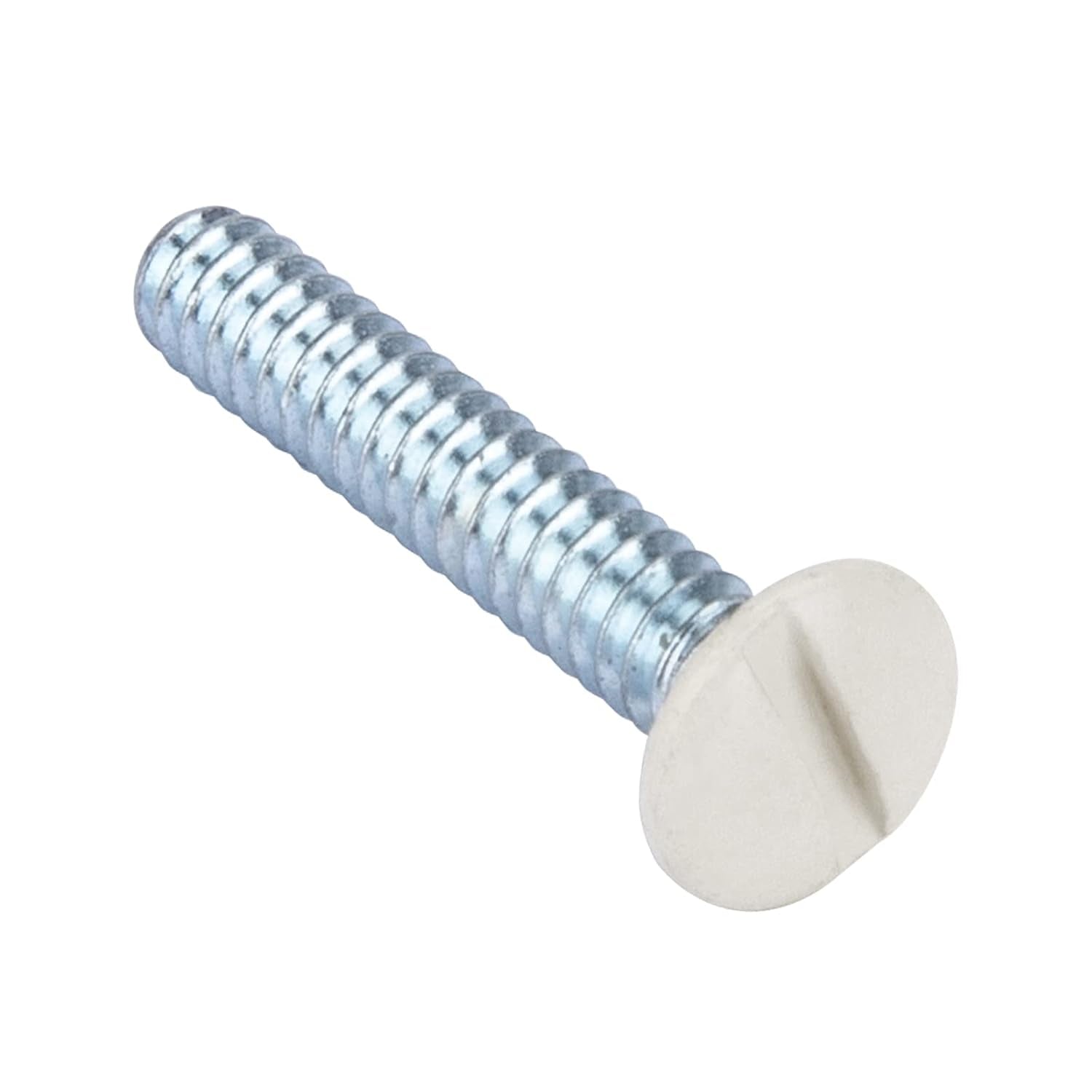 Light Almond Oval Head Milled Slot Wall Plate Screws - 3/4" Long, 6-32 Thread, 50 Pack