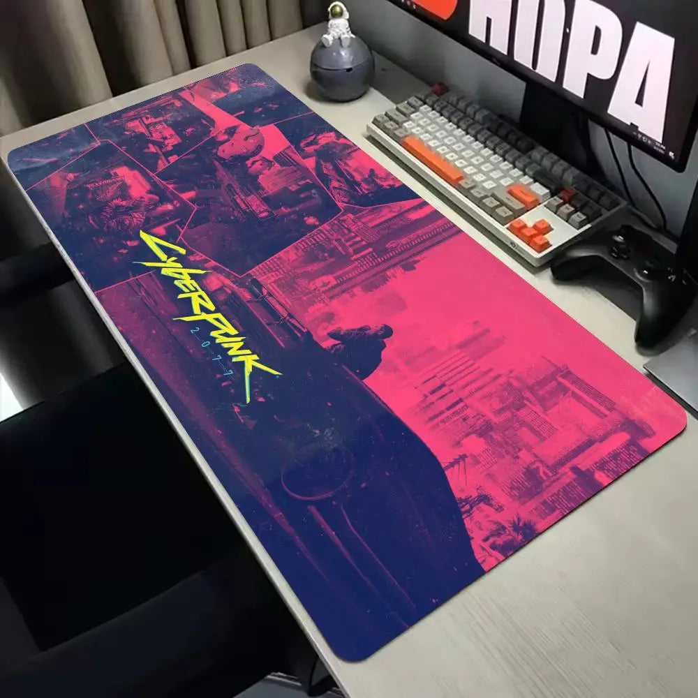 Cyberpunk 2077 Gaming Mousepad - XXL Desk Mat for Enhanced Gaming Experience