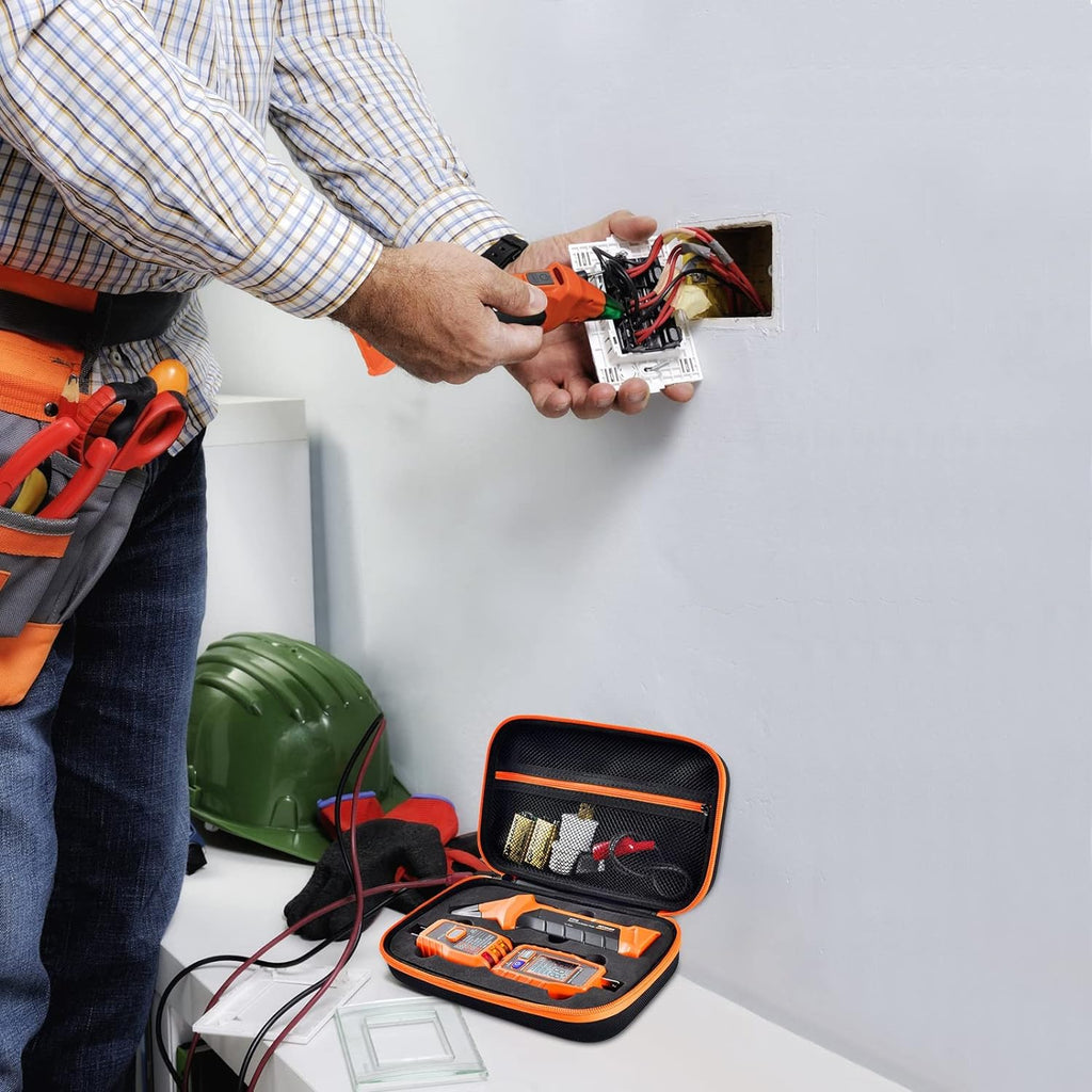Premium Hard Storage Case for Klein ET310 Circuit Breaker Finder, 80016 Outlet Repair Kit & RT250 GFCI Tester - Perfect Organizer!