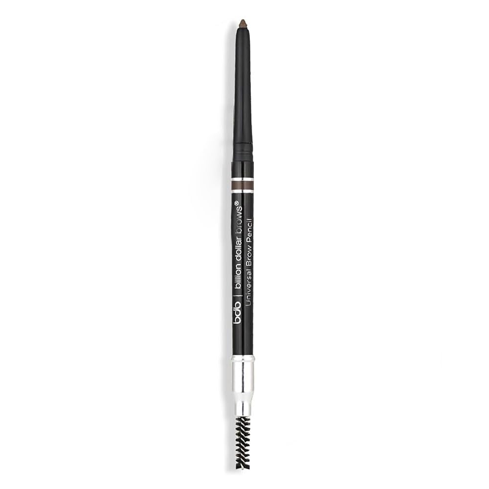 Billion Dollar Brows Universal Eyebrow Pencil – Dual-Ended Design with Precision Tip & Spoolie, Matte Finish, Waterproof, Easy to Use, Vegan & Cruelty-Free for Perfectly Defined Brows