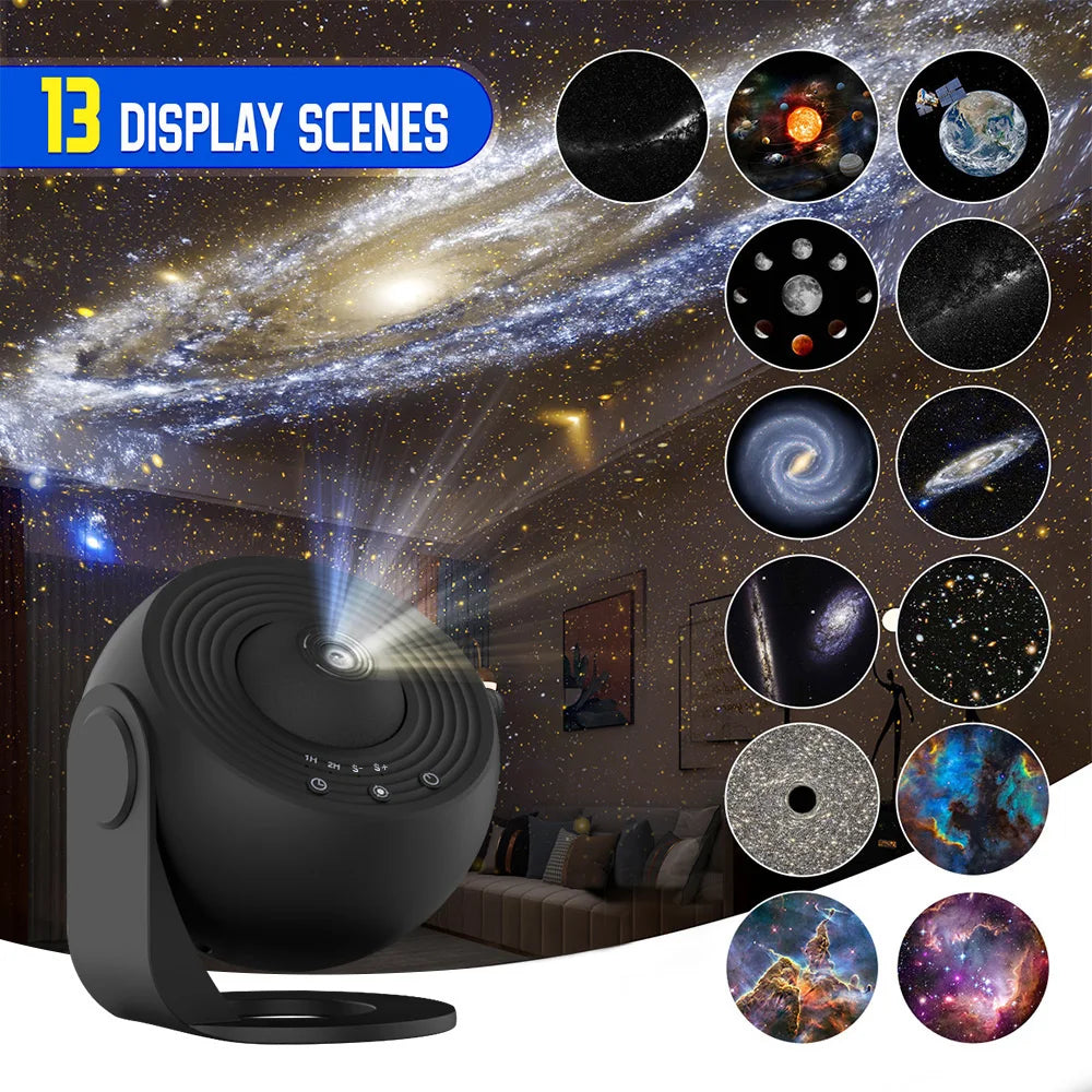 Transform Your Space: 13-in-1 Star & Galaxy Projector for Kids and Adults - Ultimate Aurora Night Light Experience!