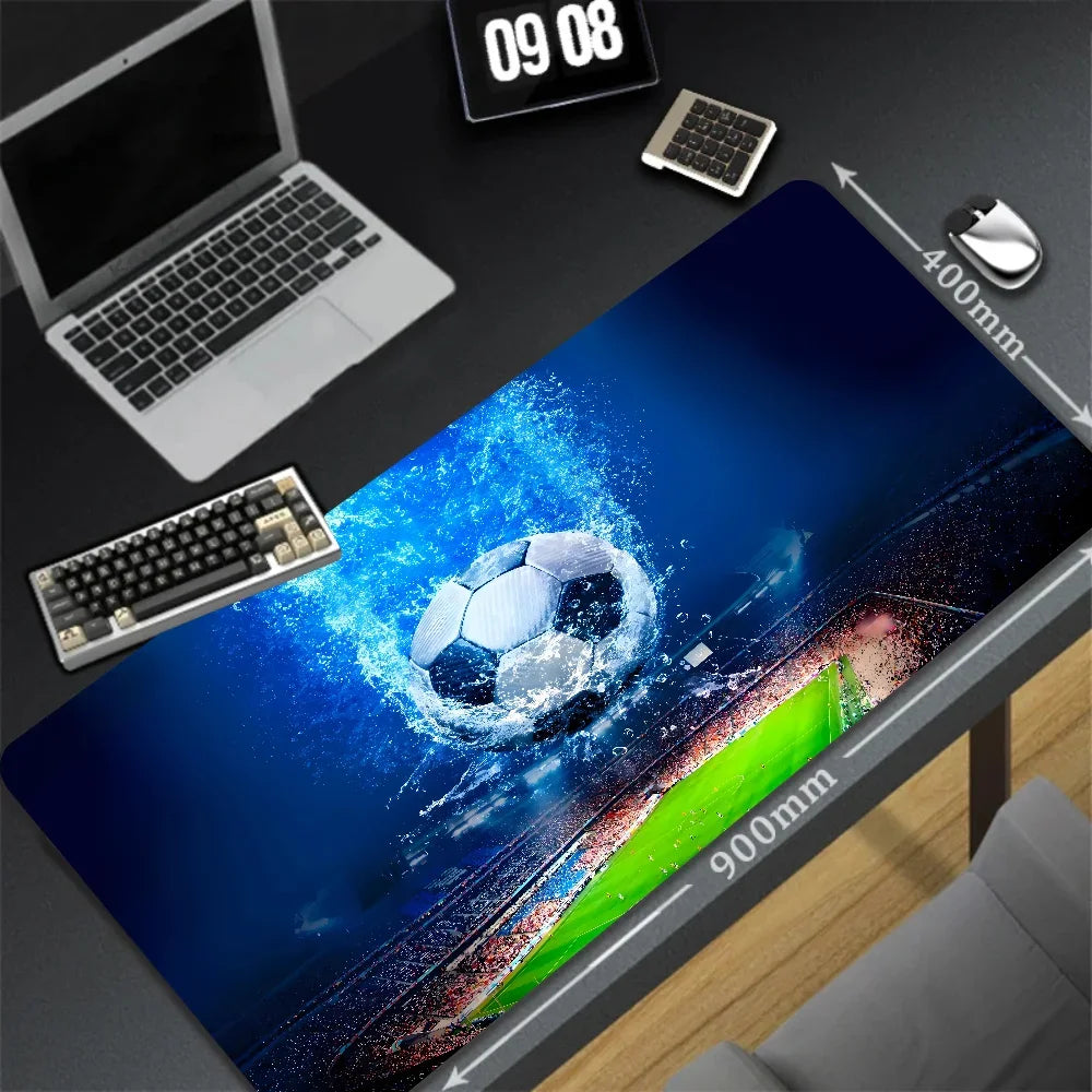 Large Anime Football Cartoon Mouse Pad - Custom Non-Slip Desk Mat for PC Gaming and Keyboard Use