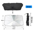 Premium Titanium Silver Front Windshield Sunshade - Thickened UV Protection Folding Accessory for Cars