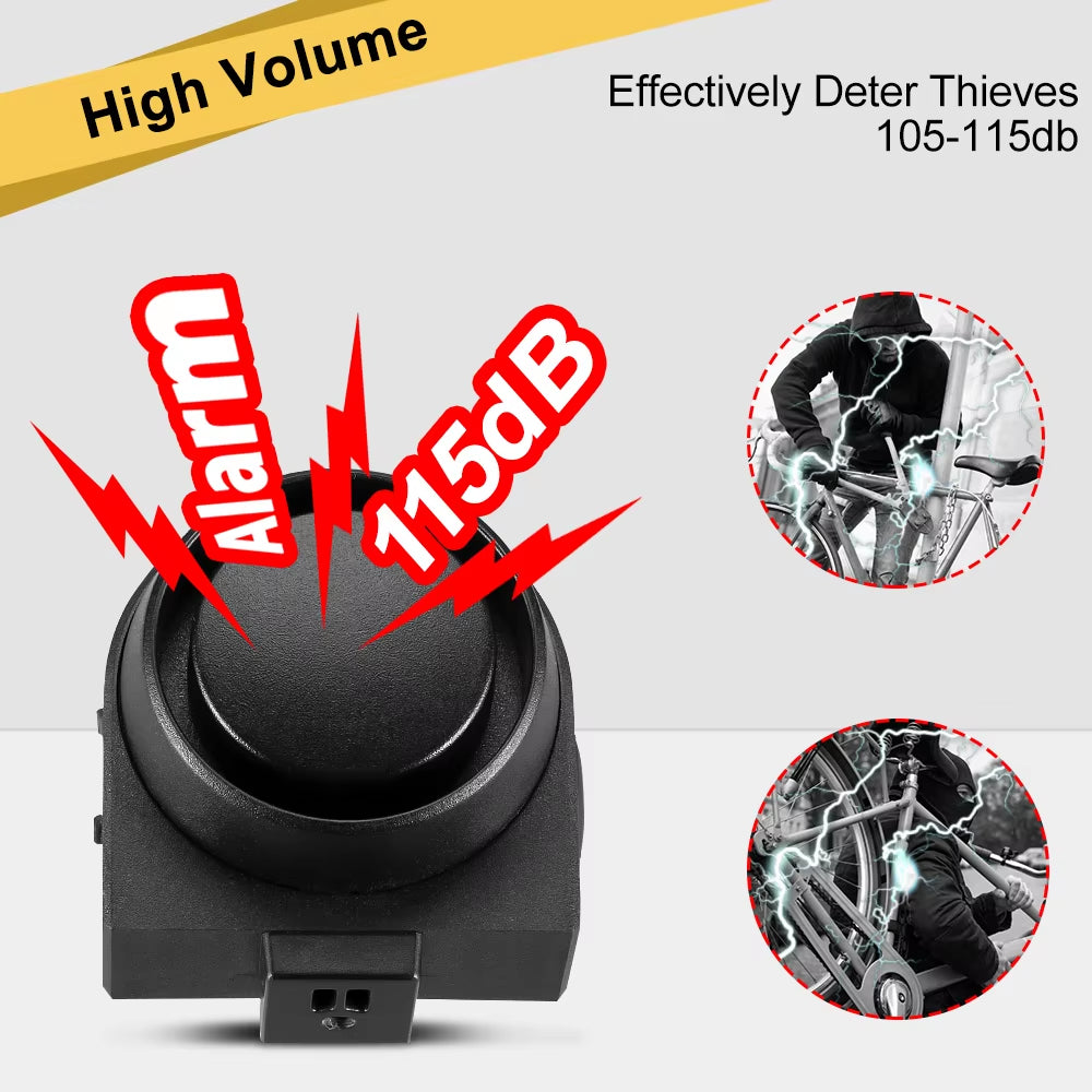 Ultimate Wireless Anti-Theft Bicycle Vibration Alarm - USB Rechargeable with Remote Control Security System