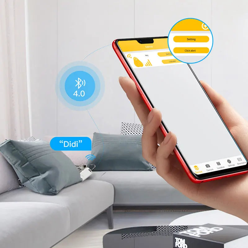 Mini GPS Tracker for Kid Dog Pets Key Finder Bluetooth Anti-Lost Alarm Smart Wireless Child Bag Wallet Finder Locator