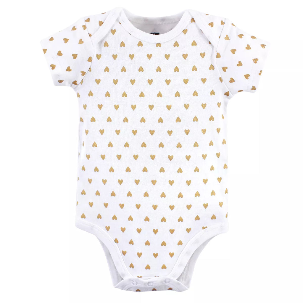 Hudson Baby Infant Girl Cotton Bodysuits 3Pk, Girl Mommy