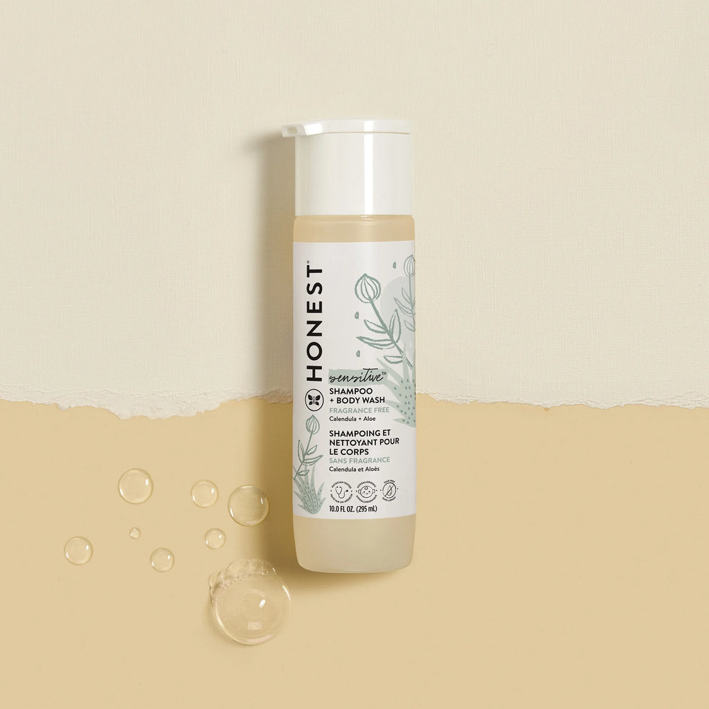 The  Company Sensitive 2-In-1 Shampoo and Body Wash, Fragrance Free, 10 Fl Oz
