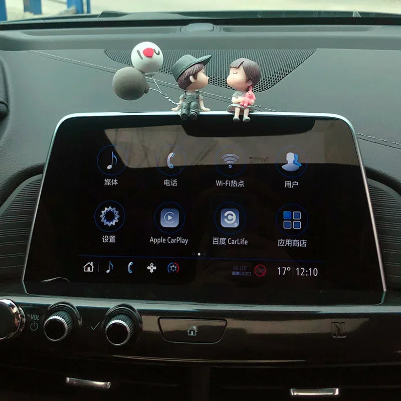 Car Accessories: Cartoon Couple Dolls for Cute Display and Balloon Decoration - Ideal Gifts for Men and Women
