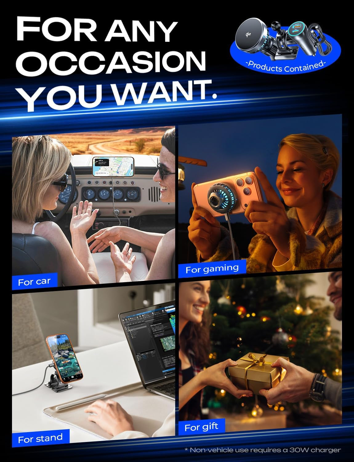 LISEN Qi2.2 25W Magsafe Car Mount Charger [TEC Cooling & Qi2 25W] Magnetic Wireless Car Charger,360 Dashborad & Vent Magnetic Phone Holders for Your Car Accessories, Only for Iphone 17 16 15 14 13 12
