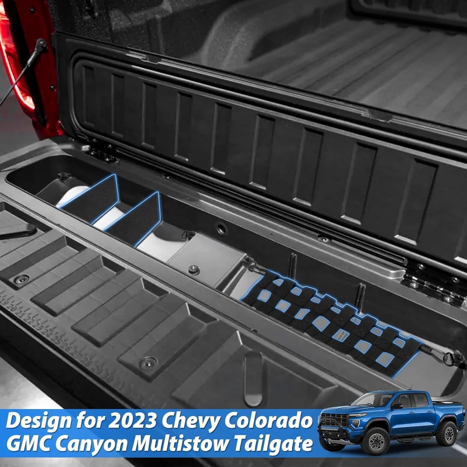 Tailgate Organizer for Chevy Colorado and GMC Vehicles