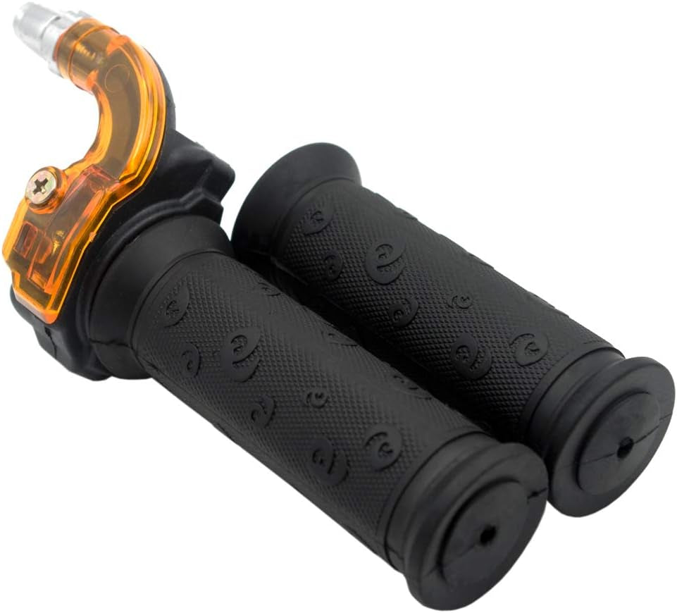 7/8" 22Mm Twist Throttle Accelerator Grip and 39" Throttle Cable for 47Cc-49Cc 2-Stroke 4 Wheeler Quad Trail Bike Mini Pit Dirt ATV Quad Pocket Motorized Bike Parts