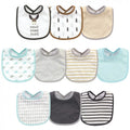 Hudson Baby Infant Boy Cotton and Polyester Bibs 10Pk, Im Whaley Handsome, One Size