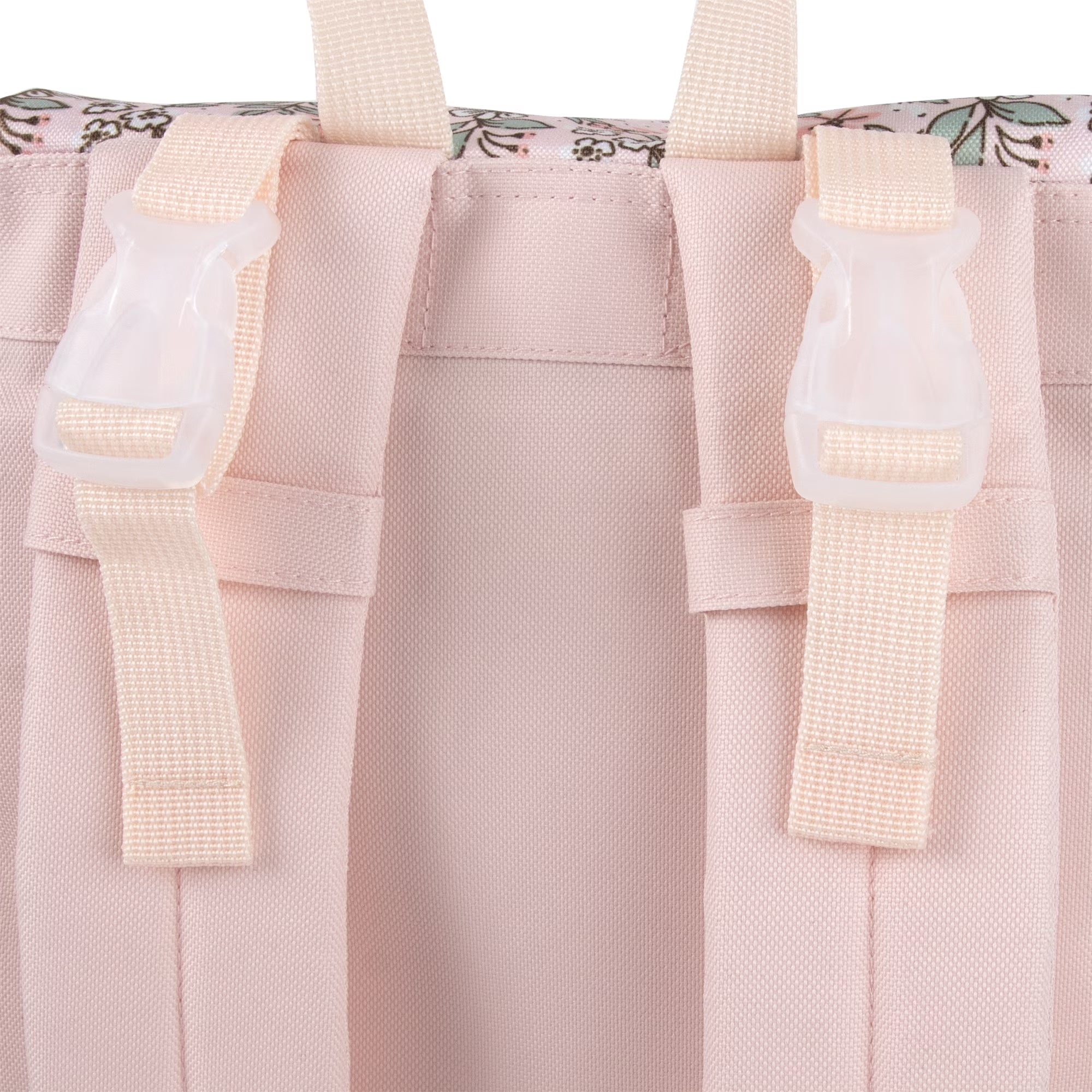 Baby Essentials 2 Piece Baby Diaper Backpack with Stroller Straps and Matching Changing Pad in Floral Taupe