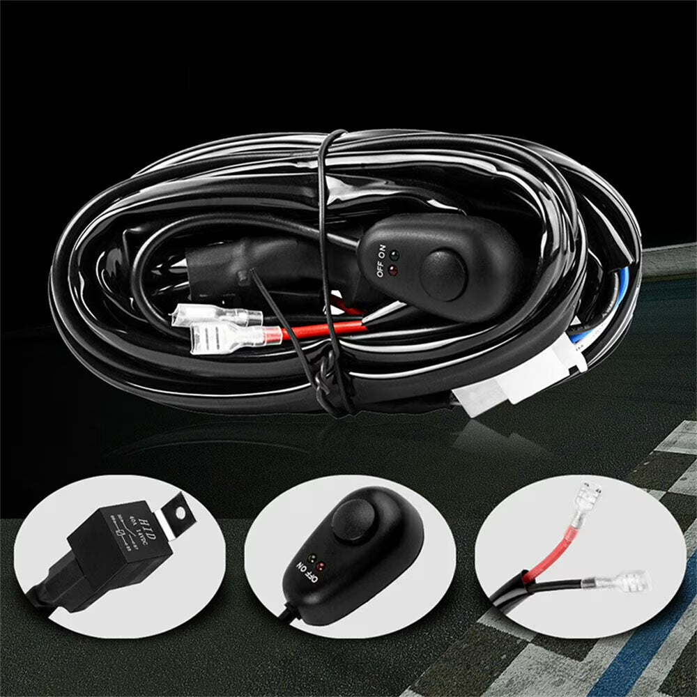 22" 288W Spot Flood LED Light Bar for Trucks SUV+2×4" Combo Beam Pods Fog Lights with Harness Kit